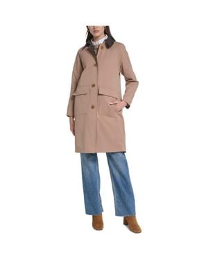 Cole Haan Reversible Rain Mac Coat - Blue