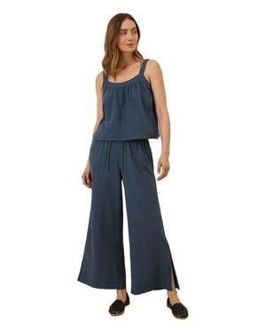 Pact Organic Cotton Double Gauze Square Neck Cami - Blue