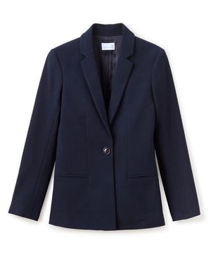 Cartolina Nantucket Willow Linen Blazer - Blue