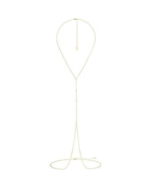 SET & STONES Bobbi Pearl Body Chain - White