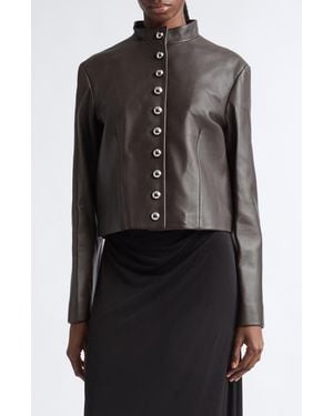 Altuzarra Dixon Leather Jacket - Brown