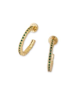 Classicharms Stella Molten Color Cubic Zirconia Hoop Earrings - Metallic