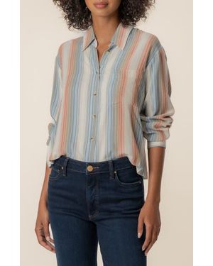 Kut From The Kloth Tabitha Stripe Shirt - Blue
