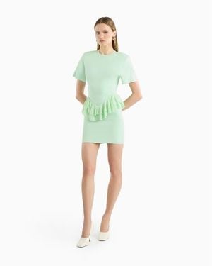 Dodiee Chloe Peplum Dress - Green