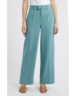 Wit & Wisdom Relaxed Waist Wide Leg Pants - Blue