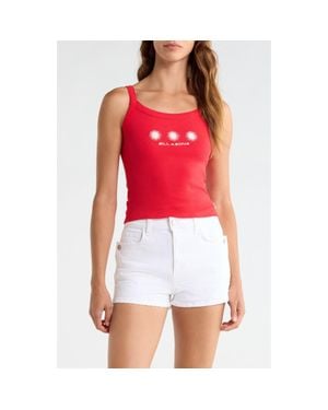 Billabong Day Trip Forever Graphic Rib Knit Tank - Red