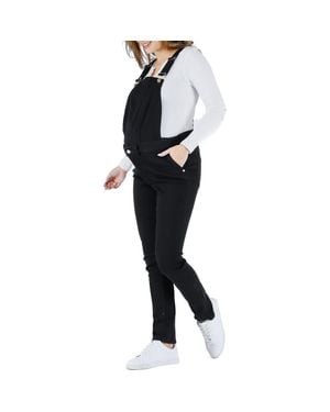 Cache Coeur Sharon Denim Maternity Overalls - Black