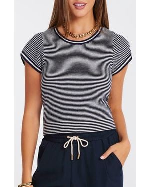 Bishop + Young Hepburn Short Sleeve Sweater - Gray