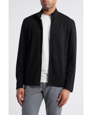 Johnston & Murphy Zip-Up Sweatshirt - Black