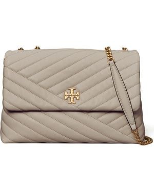 Tory Burch Kira Chevron Convertible Shoulder Bag - Natural