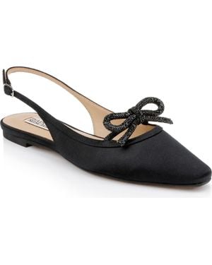 Badgley Mischka Genesis Slingback Flat - Black