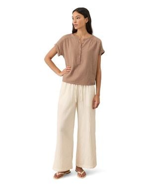 Pact Organic Cotton Coastal Double Gauze Pants - Natural
