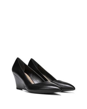 Franco Sarto Frankie Leather Wedge Pump - Black
