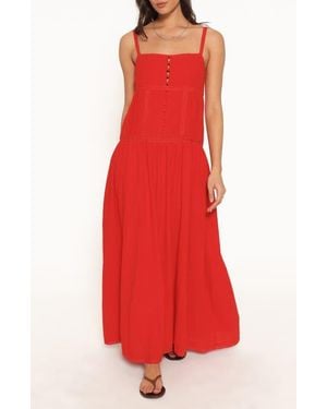 Petal & Pup Ebonie Maxi Dress - Red