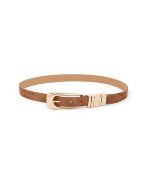 Ettika Two-Tone Keeper Leather Belt - Multicolor