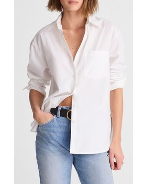 Madewell The Easy Poplin Button-Up Shirt - White