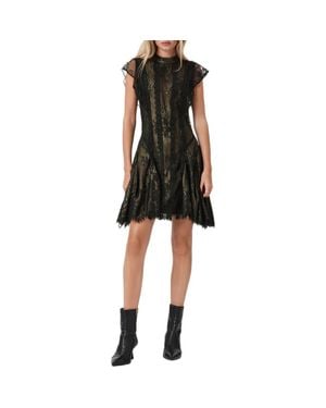 AllSaints Fleur Lace Minidress - Black