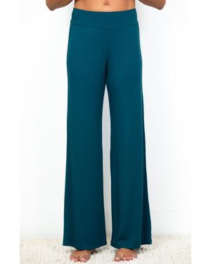JJwinks Power Pants Wide Leg Lounge & Live Palazzo - Blue