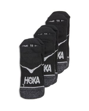 Hoka One One Run Assorted 3-Pack No-Show Socks - Black