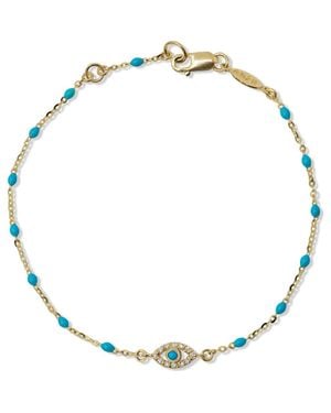 Anzie Evil Eye Pavé Diamond Bracelet - Blue