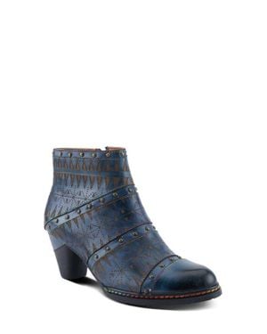 Spring Step Niobe Cap Toe Bootie - Blue