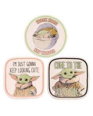 Star Wars The Child Grogu Mini Trinket Tray Gift Set, 3 Piece - Metallic