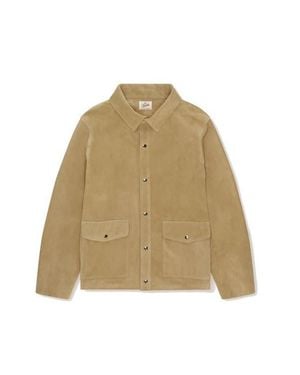 Fortela Welder Suede Leather Jacket - Natural