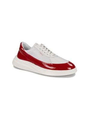 GRAIL Showman Leather Sneaker - Red