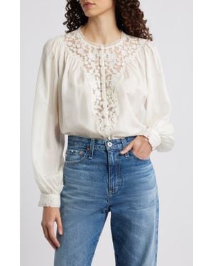LoveShackFancy Carine Top - Blue