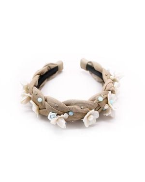 ADIBA Floral Headband - Metallic