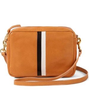Clare V. Midi Sac Leather Crossbody Bag - Brown