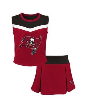 Outerstuff Girls Youth Tampa Bay Buccaneers Spirit Two-Piece Cheerleader Set - Red