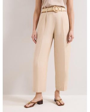 Phase Eight Elena Linen Trouser - Natural