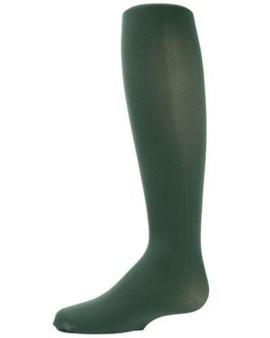 Memoi Winter Opaque Nylon Tights - Green