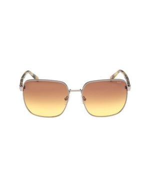 Abercrombie & Fitch 58Mm Gradient Square Sunglasses - Natural