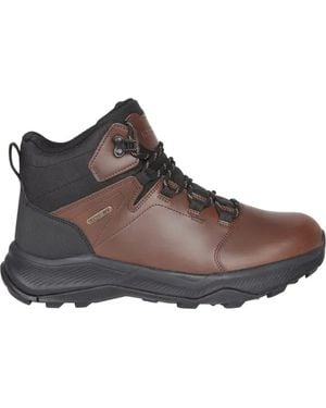 Mountain Warehouse Exploration Leather Waterproof Walking Boots - Brown