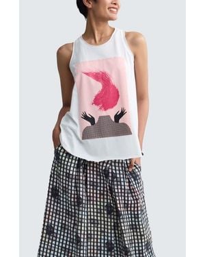 Luukaa Adira Cotton Tank Top - White