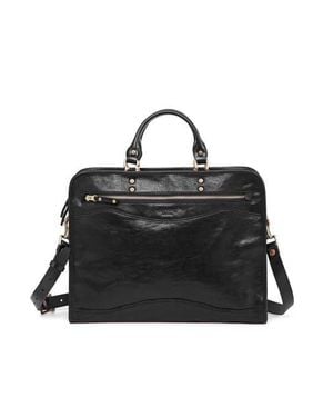 Old Trend Prism Small Convertible Leather Bucket Crossbody - Black
