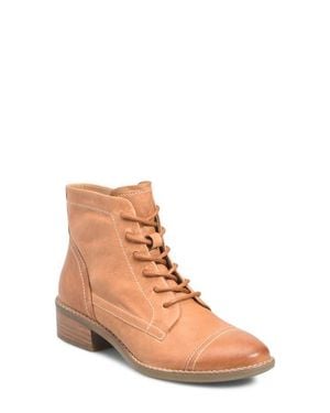 Comfortiva Cordia Leather Bootie - Brown