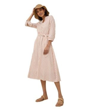 Pact Organic Cotton Sunset Lightweight Cotton Easy Dress - Natural
