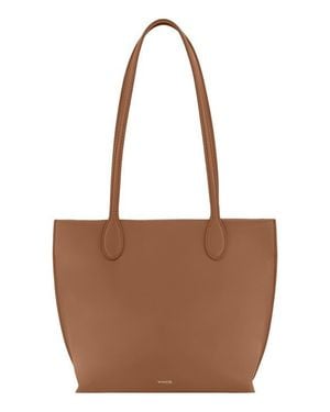Vince Mini Athene Nappa Leather Tote - Brown