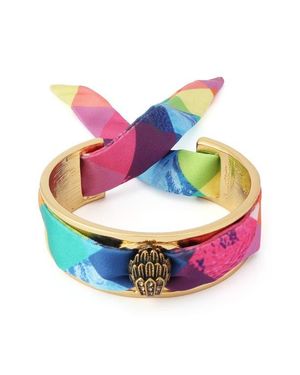 Kurt Geiger Stained Fabric Tie Bracelet - Pink