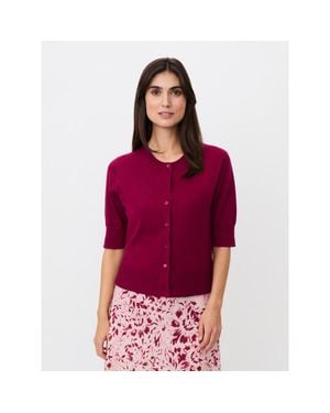 Masai Malopus Half-Sleeve Knitted Cardigan - Red