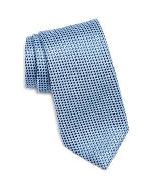 Canali Neat Silk Tie - Blue