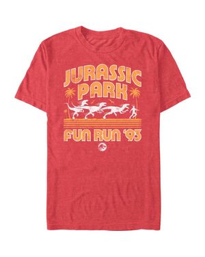 Jurassic Park Small Dinos Fun Run Graphic T-Shirt - Pink