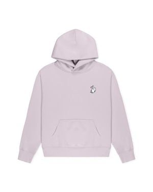 Alix Heartly Ghost Relaxed Midweight Fleece Pullover Hoodie - Pink