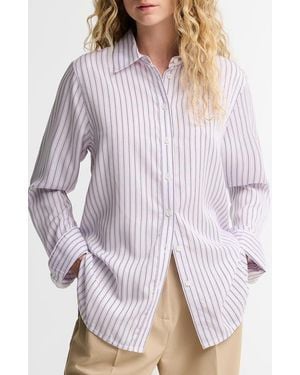 Barbour Evangeline Striped Lyocell Shirt - White