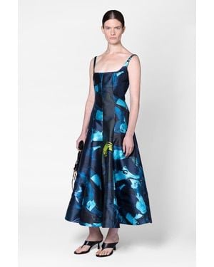 ROKSANDA A-Line Zelia Dress - Blue