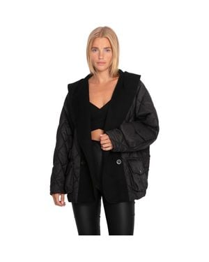 Belle & Bloom Only You Quilted Utility Jacket - Black