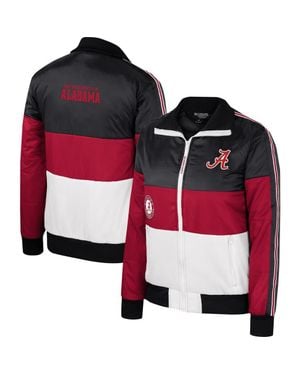 The Wild Collective Alabama Tide Color-Block Puffer Full-Zip Jacket - Red